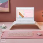 Teclado rosado Logitech con mouse inalámbrico - Imagen 3