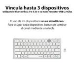Teclado inalámbrico blanco Kensington Bluetooth y 2.4Ghz - Imagen 5