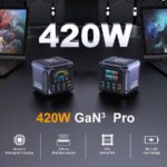 Cargador múltiple USB 8 puertos USB C y USB GaN 420W - Imagen 2