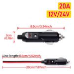 Adaptador encendedor Enchufe auto 12v 24v con Fusible - Imagen 3