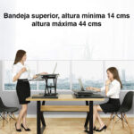 Convertidor escritorio de pie elevador altura ajustable - Imagen 7