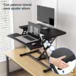 Convertidor escritorio de pie elevador altura ajustable - Imagen 9