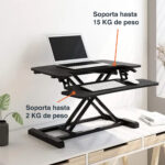 Convertidor escritorio de pie elevador altura ajustable - Imagen 10