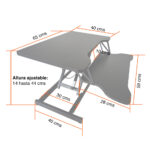 Convertidor escritorio de pie elevador altura ajustable - Imagen 11