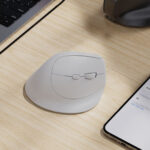 Mouse vertical inalámbrico blanco bluetooth y 2.4Ghz - Imagen 4