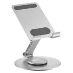Soporte celular aluminio giratorio ajustable plegable