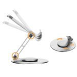 Soporte celular aluminio giratorio ajustable plegable - Imagen 2
