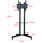 Pedestal TV móvil vertical y horizontal 32 a 65 pulgadas (KM-1500) - Imagen 7