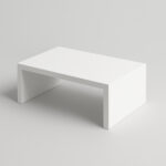 Alzador de Monitor Melamina Blanca 30x20x10cm