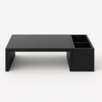 Alzador de Monitor con Organizador Melamina Negra - Imagen 2