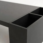 Alzador de Monitor con Organizador Melamina Negra - Imagen 5