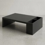 Alzador de Monitor con Organizador Melamina Negra - Imagen 7