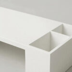 Alzador de Monitor con Organizador Melamina Blanca - Imagen 4
