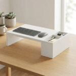 Alzador de Monitor con Organizador Melamina Blanca - Imagen 6
