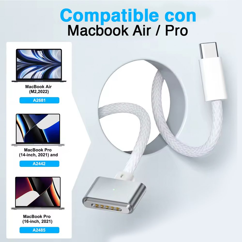 Cable USB C a Magsafe 3 para Macbook - Imagen 5