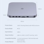 Docking Station USB C Mac Mini cofre SSD Sata - Imagen 5