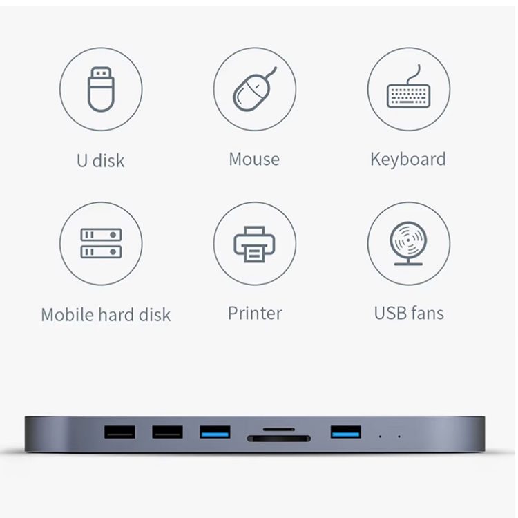 Docking Station USB C Mac Mini cofre SSD Sata - Imagen 2