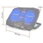 Ventilador notebook ajustable 4 ventiladores - Imagen 7