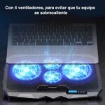 Ventilador notebook ajustable 4 ventiladores - Imagen 3