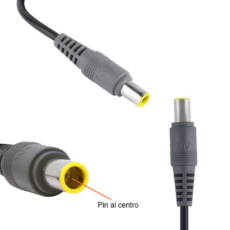 Cargador Notebook Lenovo 20V 4.5A 90W alternativo - Imagen 2