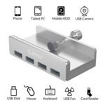 Hub Usb 3.0 Aluminio con prensa plateado - Imagen 4
