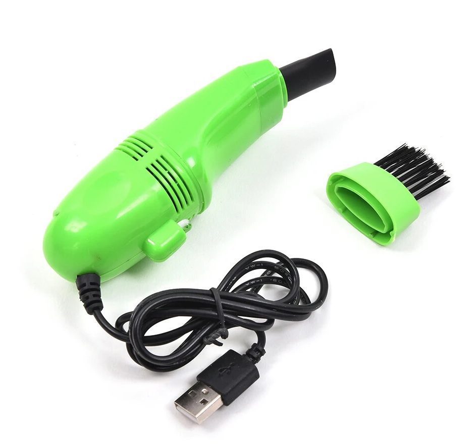 Aspiradora-USB-para-teclado-con-cepillo-y-luz-|-Netexpertos.cl Aspiradora USB para teclado con cepillo y luz - Imagen 1