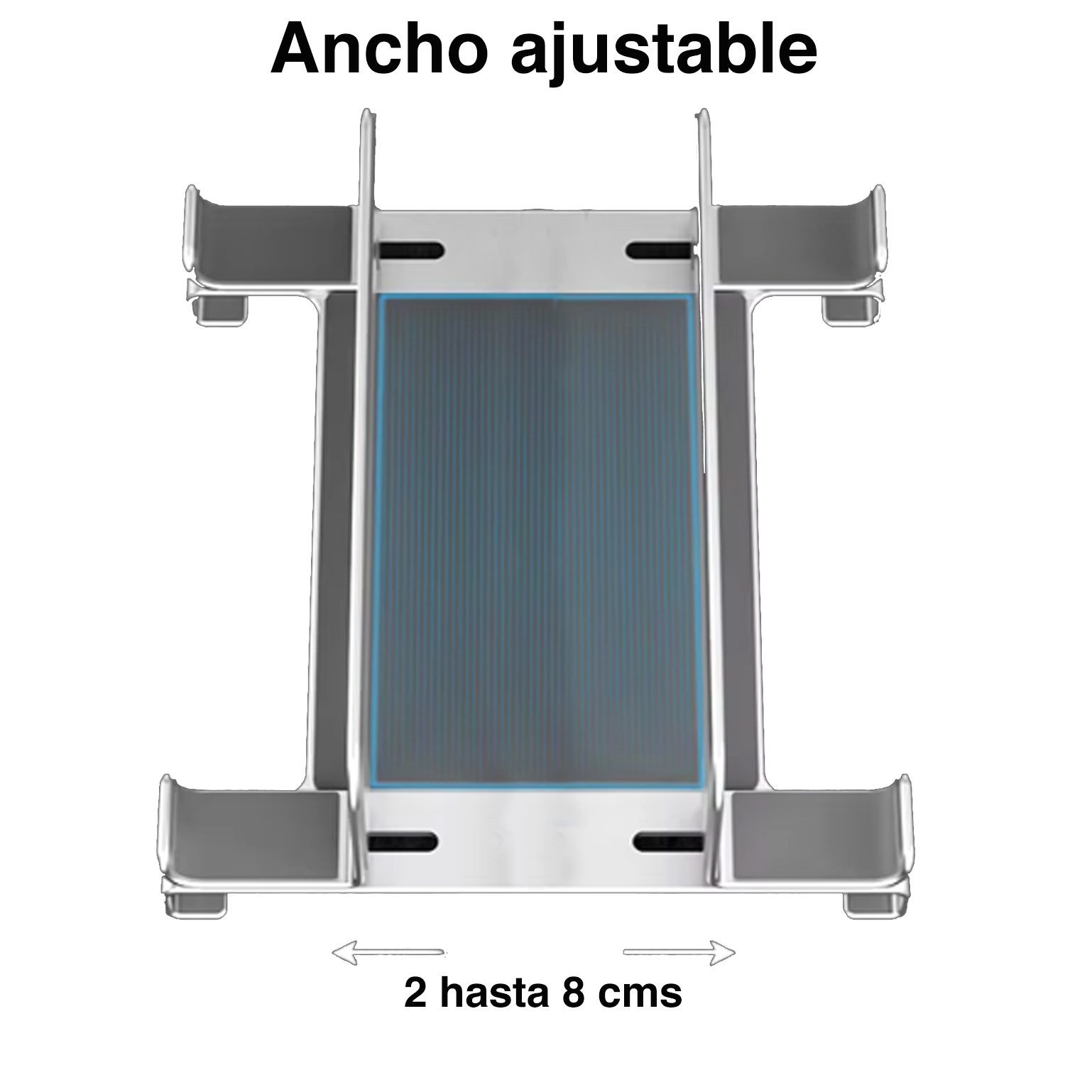 Soporte vertical Notebook Macbook aluminio escritorio - Imagen 3
