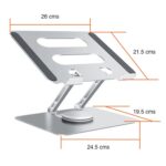 Soporte Notebook Giratorio aluminio ajustable 15.6" - Imagen 2