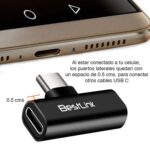 Adaptador duplicador USB C a doble USB C celular - Imagen 3