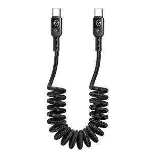 Cable USB C a USB C Retráctil cordón 1.8 mts