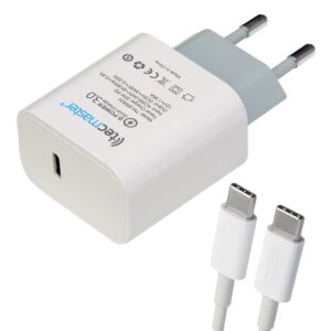 Cargador USB C con cable USB C 20W Certificación SEC iPhone Samsung