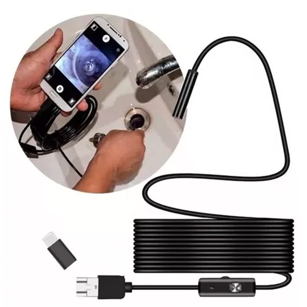 Cámara endoscópica USB C Celular endoscopio 5 metros - Imagen 2