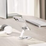 Soporte celular aluminio giratorio ajustable plegable - Imagen 3