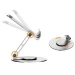 Soporte celular aluminio giratorio ajustable plegable - Imagen 6