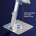 Soporte iPad Pro Air aluminio giratorio ajustable - Imagen 5