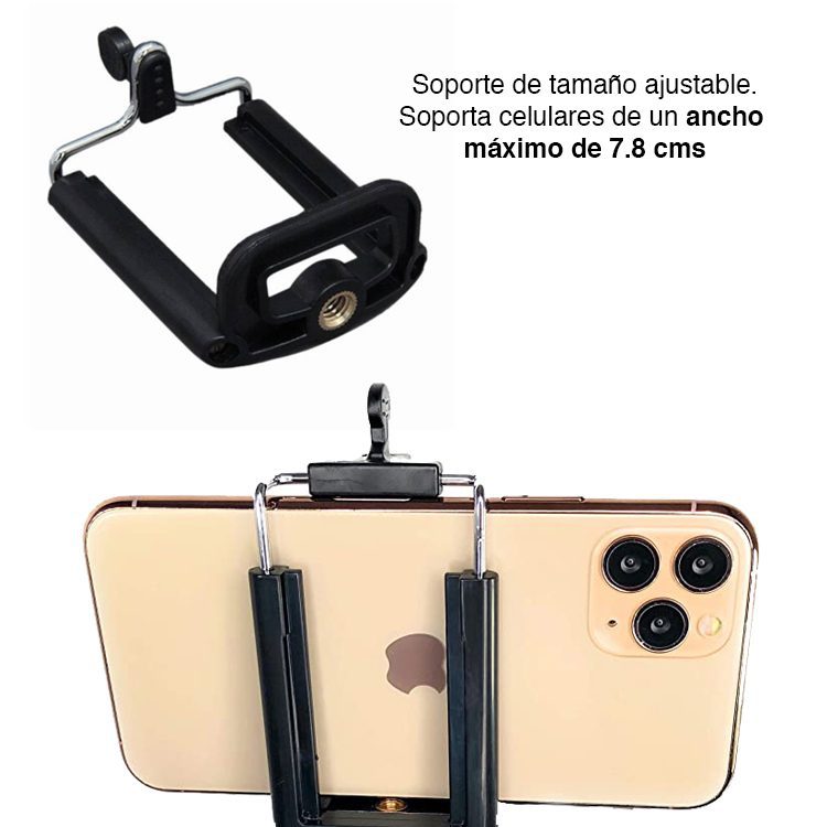 Mini trípode para celular metálico MA-055 - Imagen 4