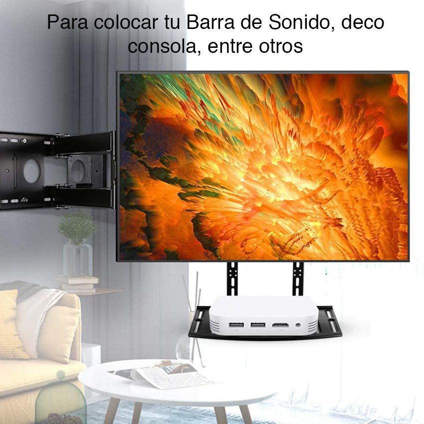Repisa TV Vesa Soporte Barra Sonido Deco SoundBar - Imagen 4