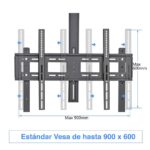 Soporte TV 100 pulgadas con ruedas Pedestal Móvil - Imagen 6