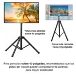 Trípode TV altura ajustable hasta 50 pulgadas - Imagen 7