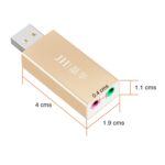 Tarjeta De Sonido USB a 3.5 mm micrófono audífono JH - Imagen 4