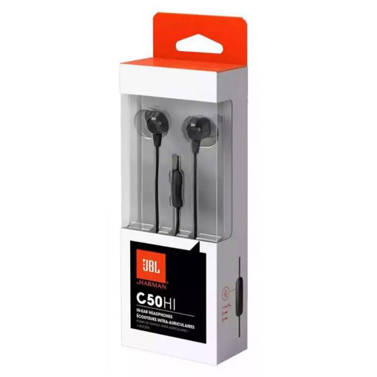 Audífonos manos libres JBL C50HI in-ear Negros - Imagen 2