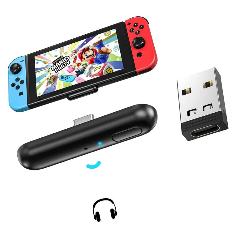 Transmisor-Audio-Bluetooth-Para-Nintendo-Switch Transmisor Audio Bluetooth Para Nintendo Switch - Imagen 1