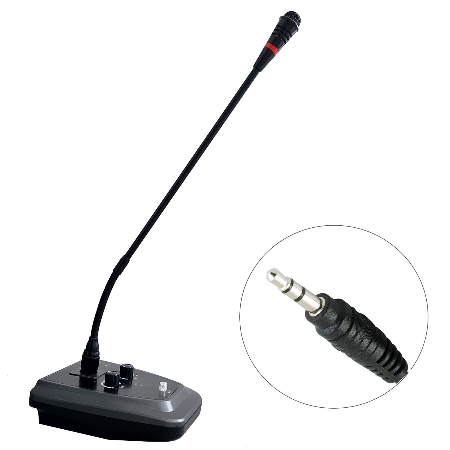 Micrófono Conferencia Cuello Ganso plug Mute y Echo - Imagen 1