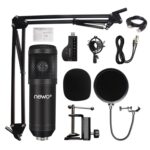 Kit Micrófono condensador atril y tarjeta sonido USB - Imagen 5