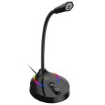 Micrófono USB Cuello Ganso Led RGB Xtech