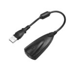 Tarjeta De Sonido USB Micrófono Audífonos cable