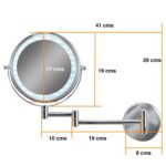 Espejo Led Baño Cosmético con Luz Articulado Abatible - Imagen 2