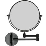 Espejo Cosmético Articulado Abatible Aumento Negro