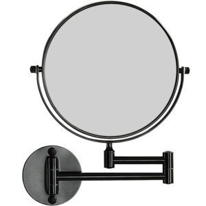 Espejo Cosmético Articulado Abatible Aumento Negro