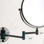 Espejo Cosmético Articulado Abatible Aumento Negro - Imagen 3